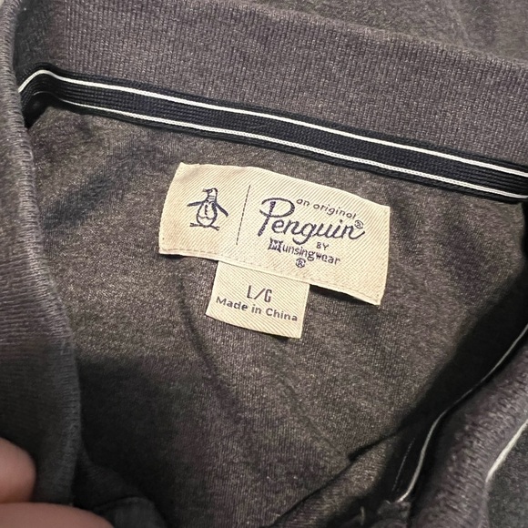 Original Penguin Gray Short Sleeve Polo - Picture 4 of 7